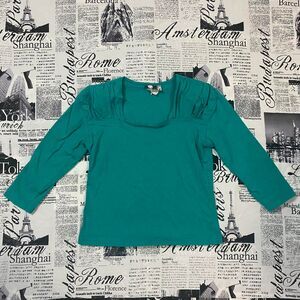 In Charge vintage 80s Women's Blue Blouse